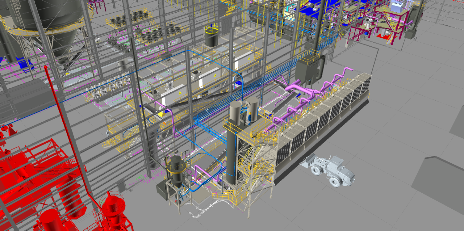 layout tecmec tubazioni 3D